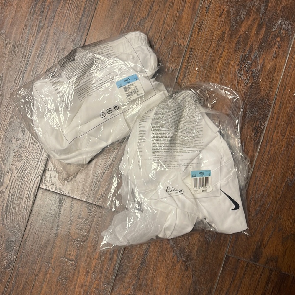 THREE Nike white Soccer Shorts - Brand new in Bag